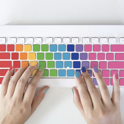 Blank Color Learning keyboard stickers 