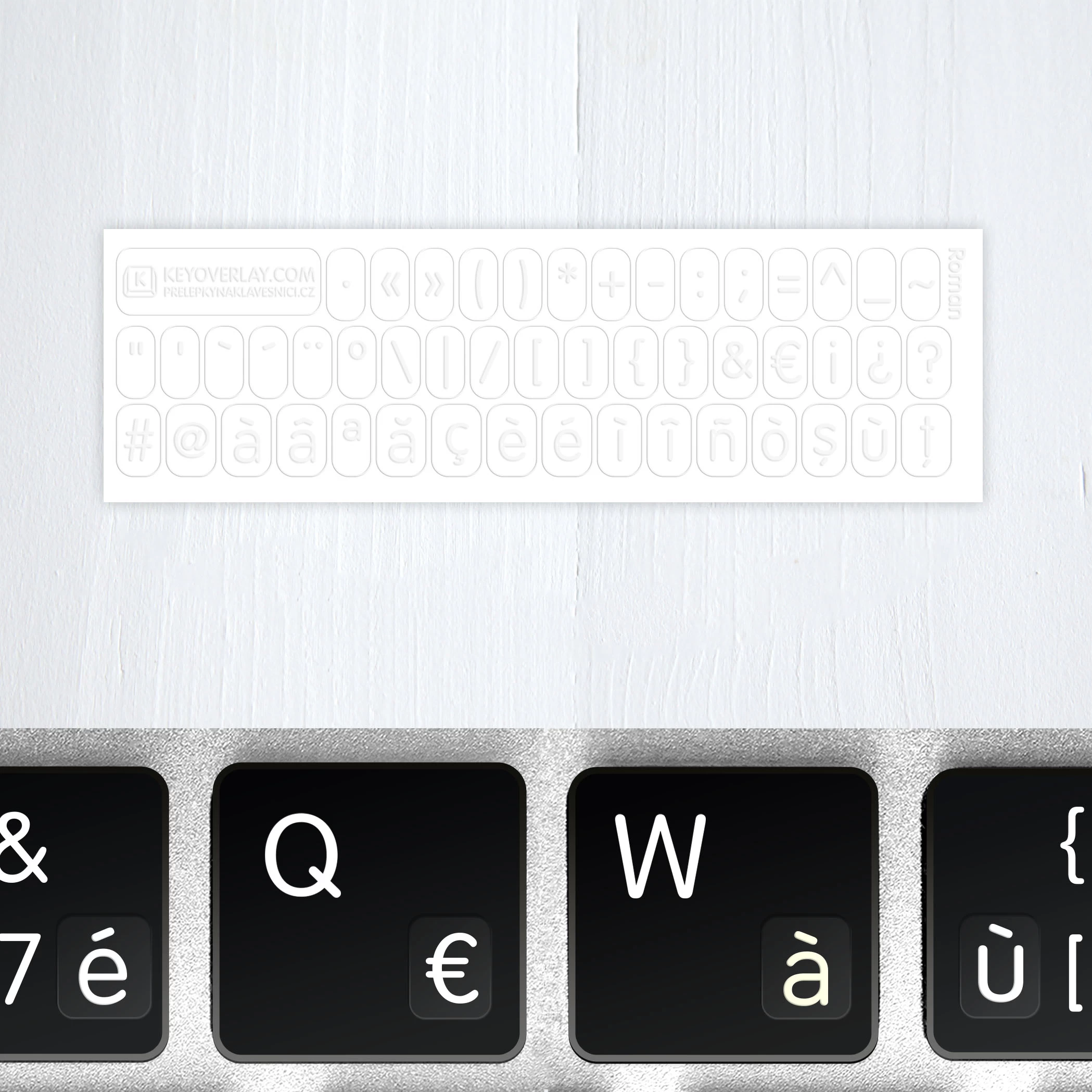 Románské luminiscenční jazyky – písmena s diakritickými znaménky